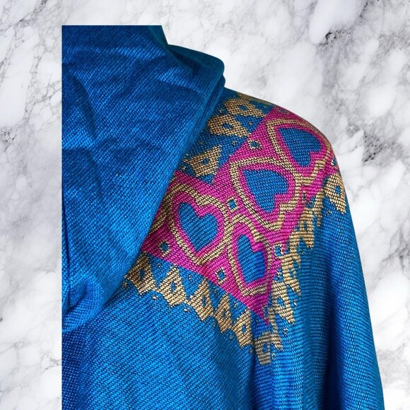 Follow Your Heart Fringed Boho Poncho - Picture 6 of 12